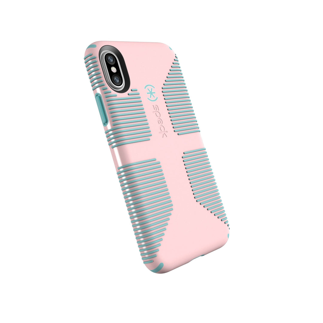Products CandyShell Grip Cell Phone Case for iPhone XS/iPhone X - Quartz Pink/River Blue