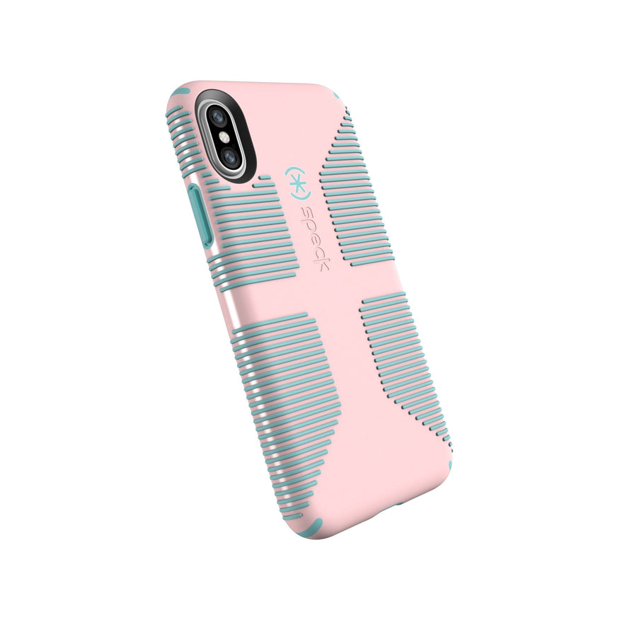 Products CandyShell Grip Cell Phone Case for iPhone XS/iPhone X - Quartz Pink/River Blue