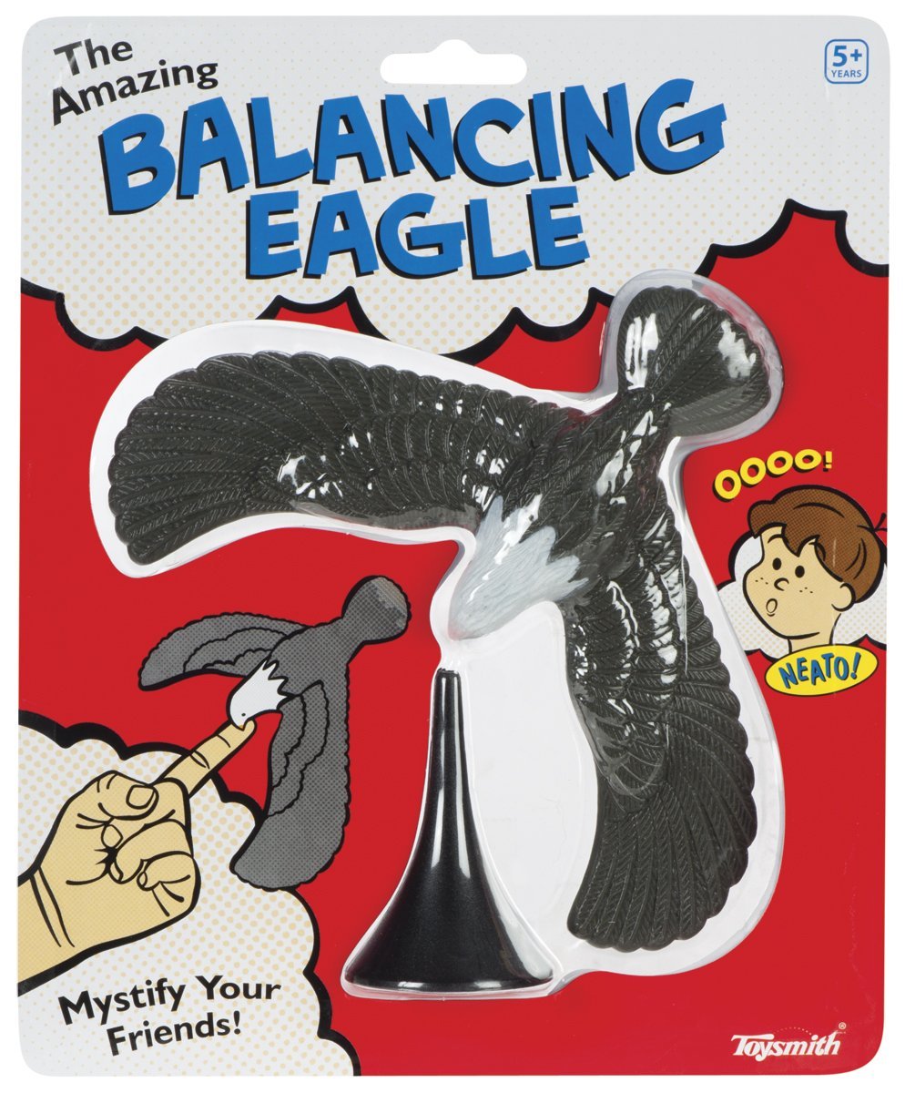 Magic Party Trick Balancing Eagle Bird Toy (7-Inch), For Boys & Girls Ages 5+