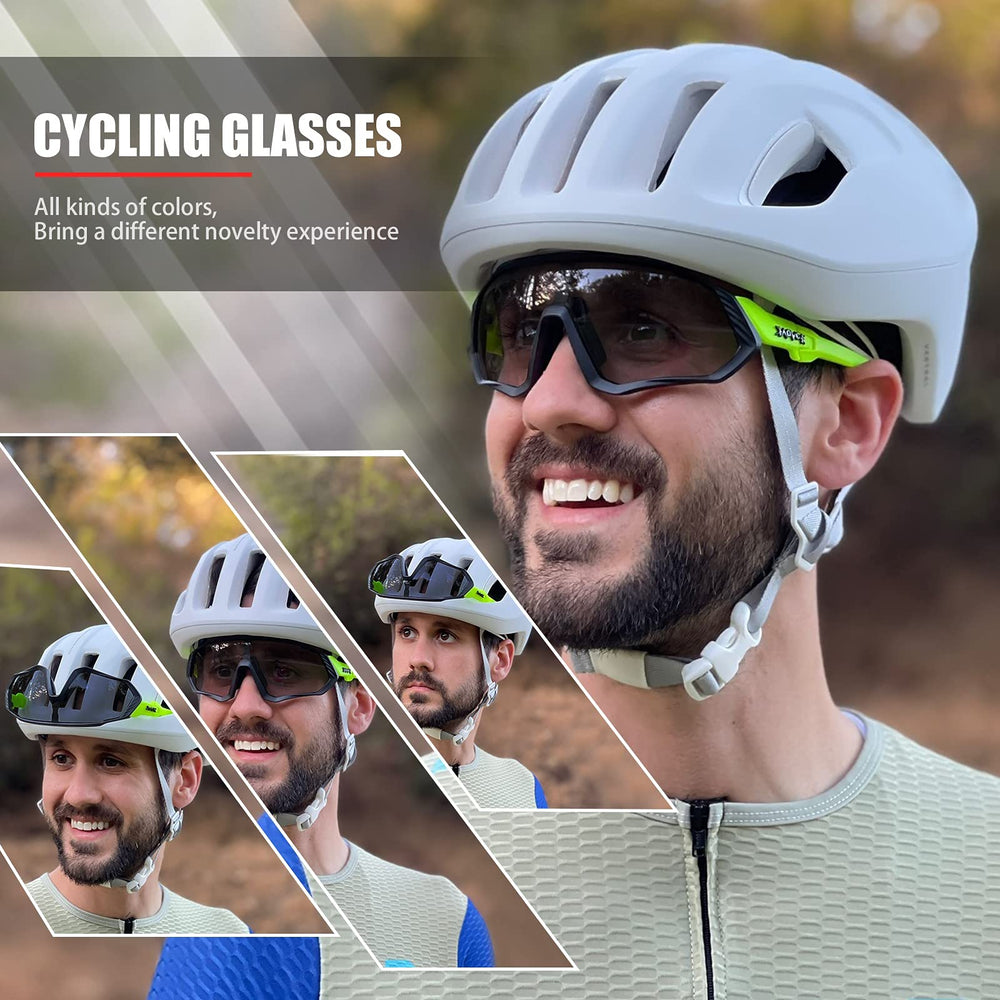 Photochromic Cycling Glasses Men Women Mountain Bike Sunglasses Clear MTB Bicycle Riding