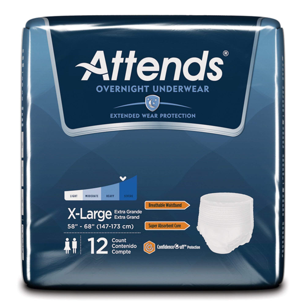 Underwear Overnight Extra-Large - 12 ct, Case of 4 Healthcare