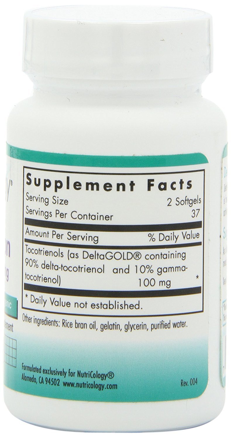 Delta-Fraction Tocotrienols, 50mg Softgels, 75-Count