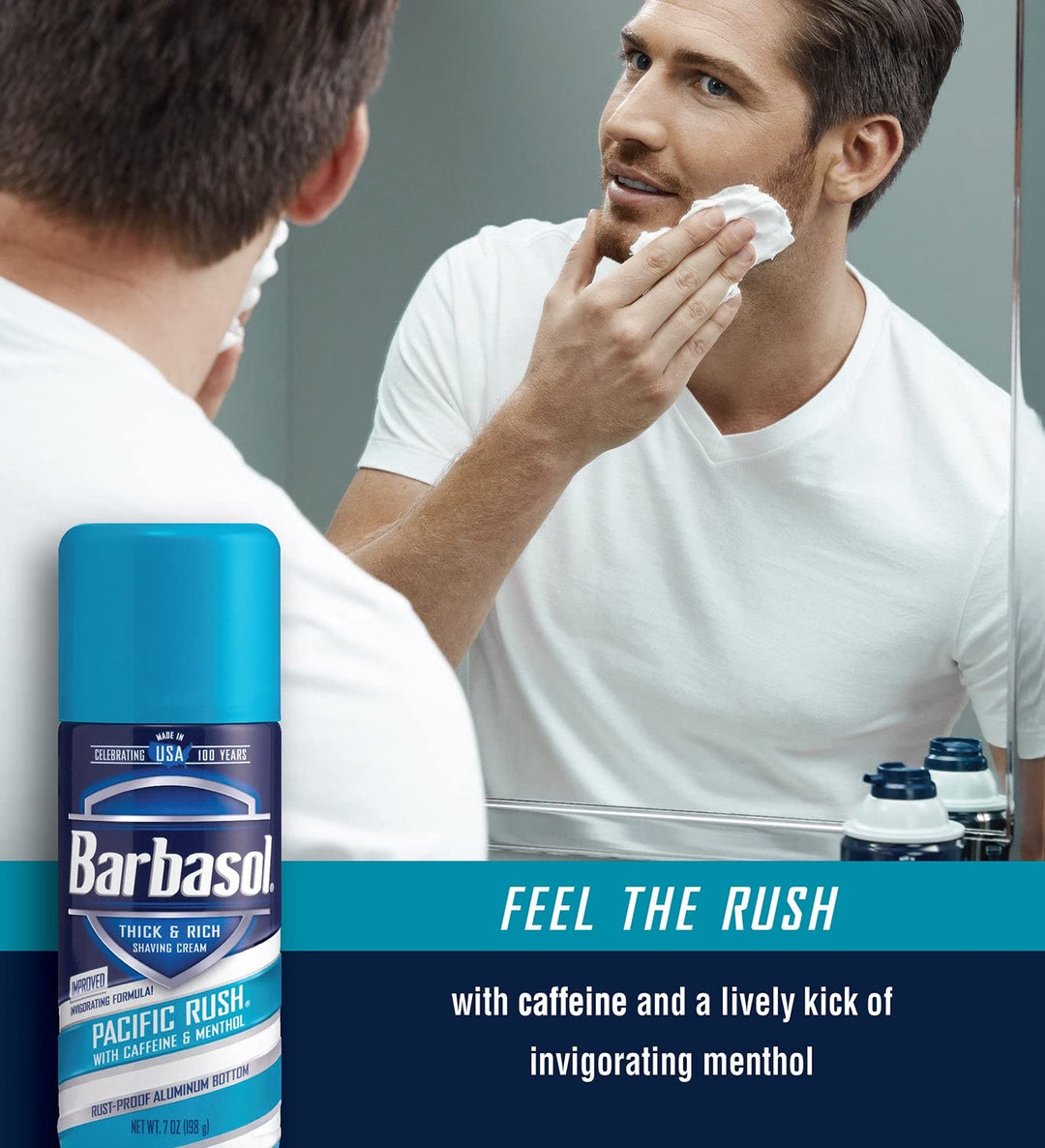 Shave Cream 7 Ounce (Pacific Rush, Pack of 1)