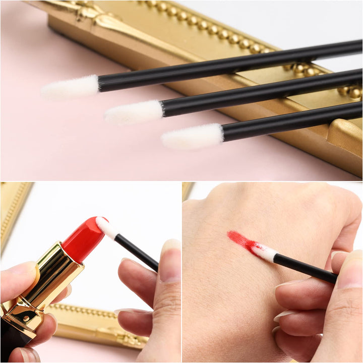 200pcs Disposable Lip Brush Lip Gloss Applicators Lipstick Wands Tool Kits (200)