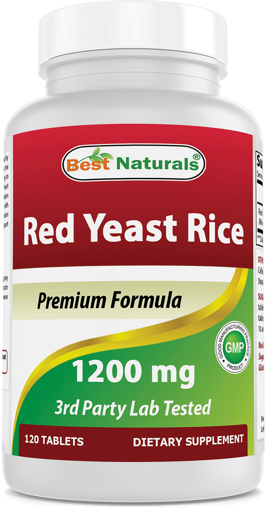 Red Yeast Rice 1200 mg (Non-GMO) 120 Tablets - Non Irradiated, Citrinin Free