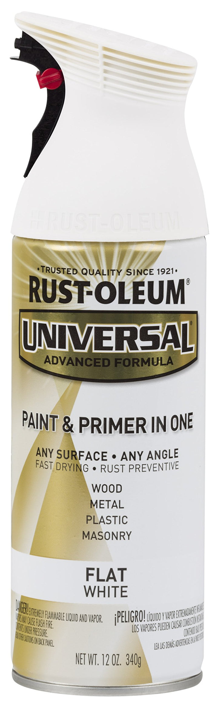 247564 Universal All Surface Spray Paint, 12 oz, Flat White