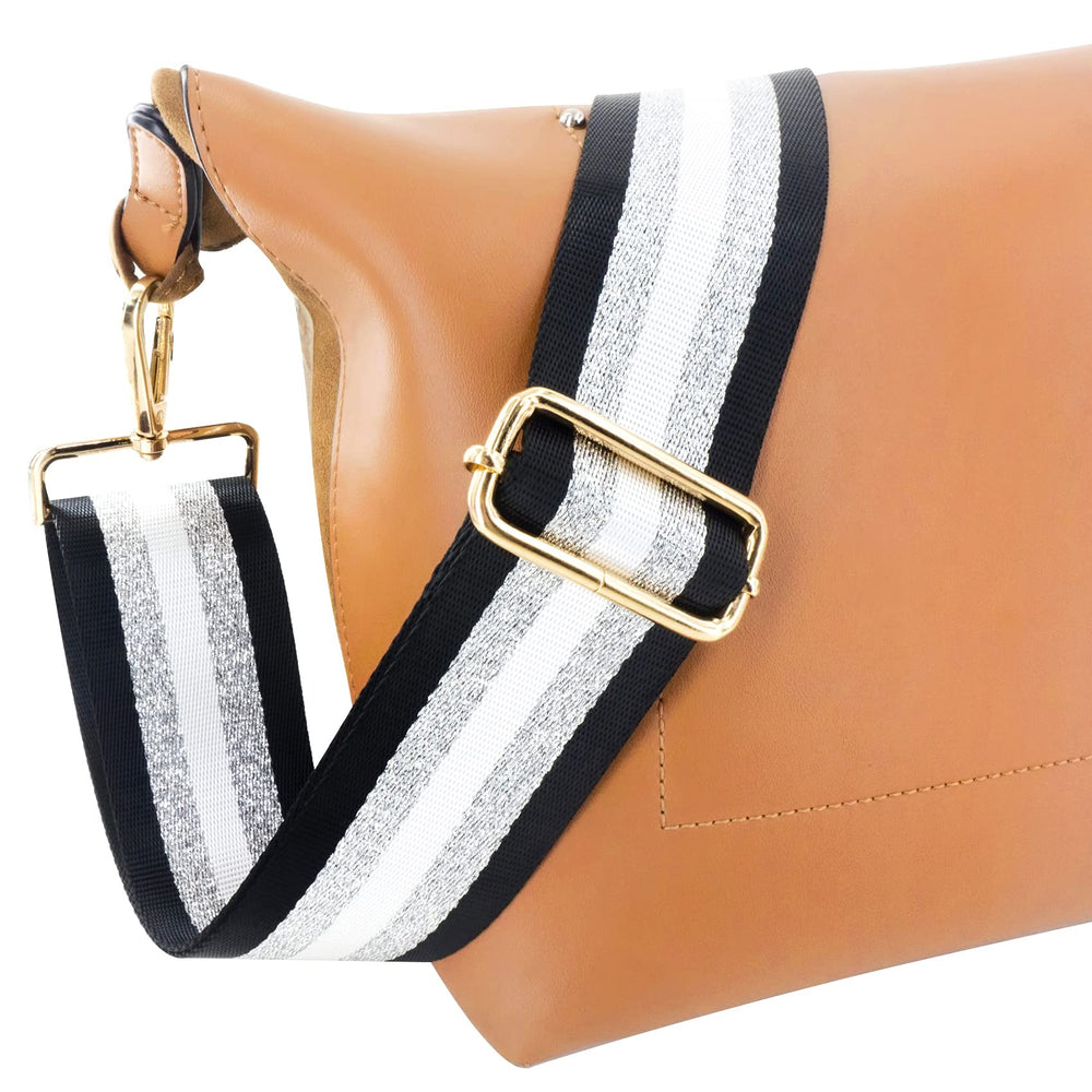 Adjustable Purse Strap Replacement Crossbody Shoulder Strap for Handbag Laptop Bag Etc - Yellow Blue Flower