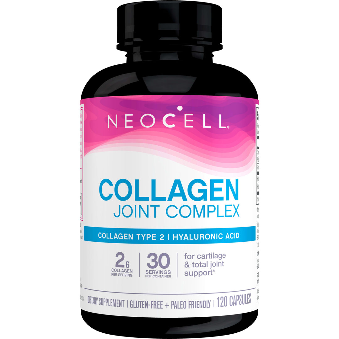 Joint Complex With Collagen Type 2 and Hyaluronic Acid, Plus Glucosamine and Chondroitin, Joint Health Supplement, Capsule, 120 Count, 1 Bottle