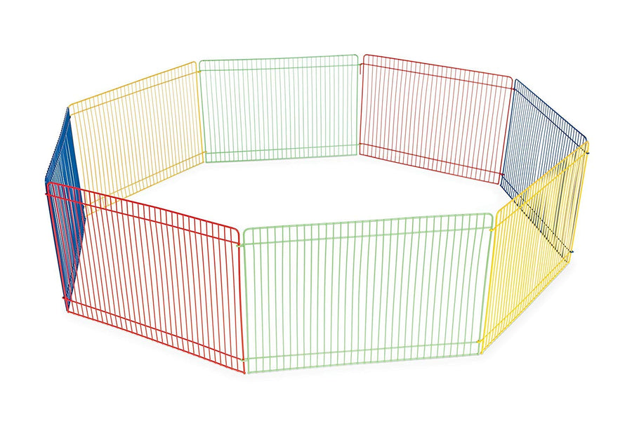 Prevue Pet Products Multi-Color Small Pet Playpen 40090,13x35.87x8.67 inch