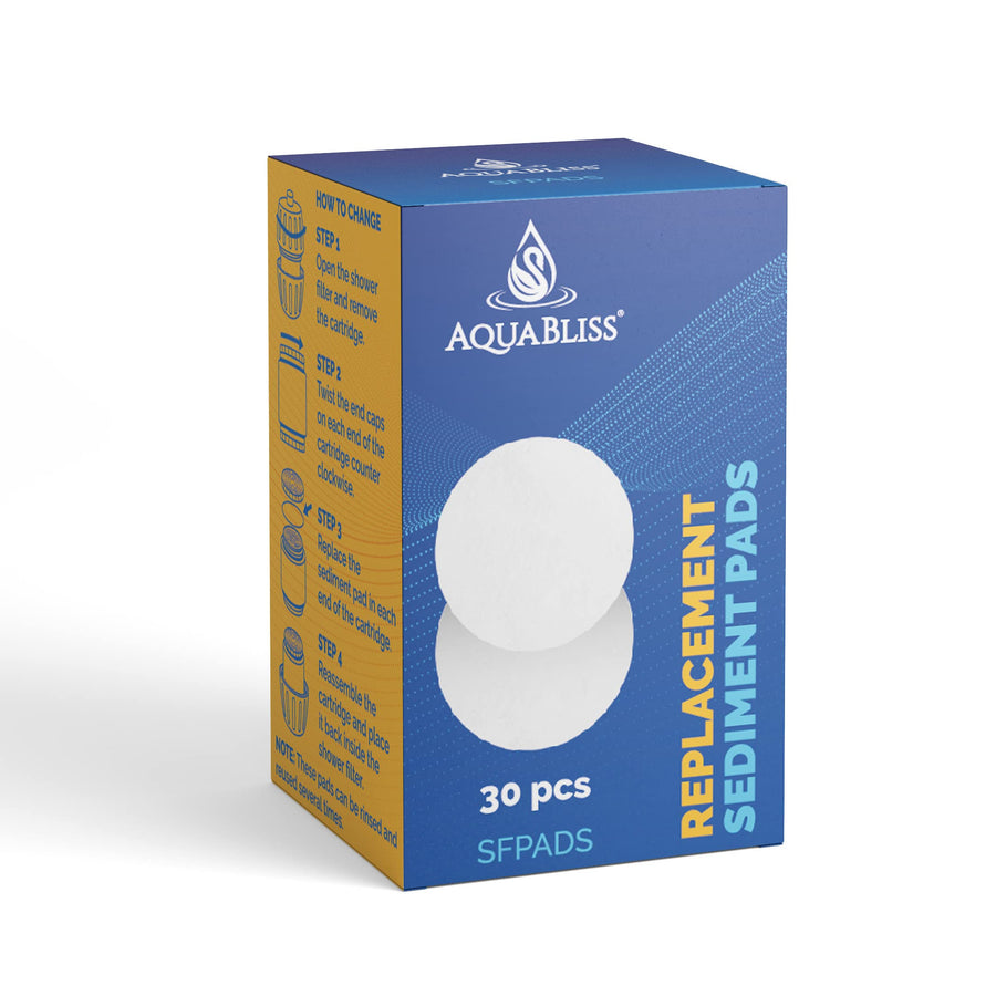 Shower Filter Sediment Pads - Protect your Skin & Hair from Rust, Dust, Sand and other impurities in your water. Compatible with SF400 & SF500-30-Pack
