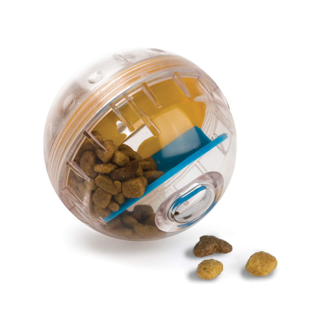IQ Treat Ball Interactive Dog Ball - 3 Puzzle Treat Dispenser, Durable, Slow Feeder, for All Dog Breeds, Toys to Keep The Busy and Enrichment