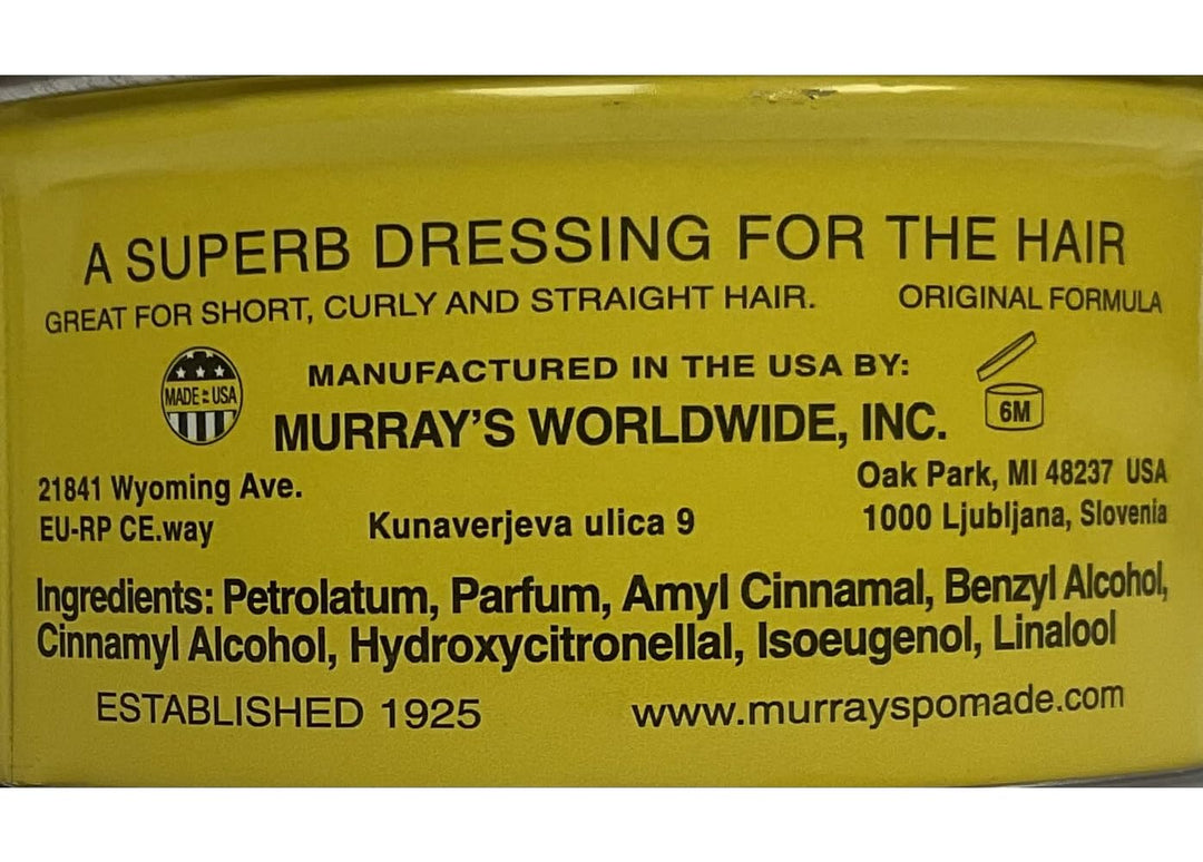 Murray's Nu - Nile Pomade - Yellow 3 oz. (Pack of 2)