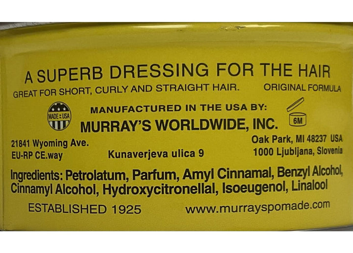 Murray's Nu - Nile Pomade - Yellow 3 oz. (Pack of 2)
