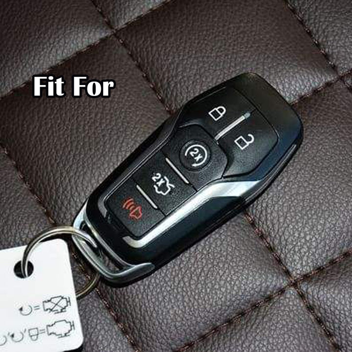 2Pcs Sillicone Key Skin Cover for Fusion Mustang F150 MKZ MKC MKX Keyless Entry Smart Remote