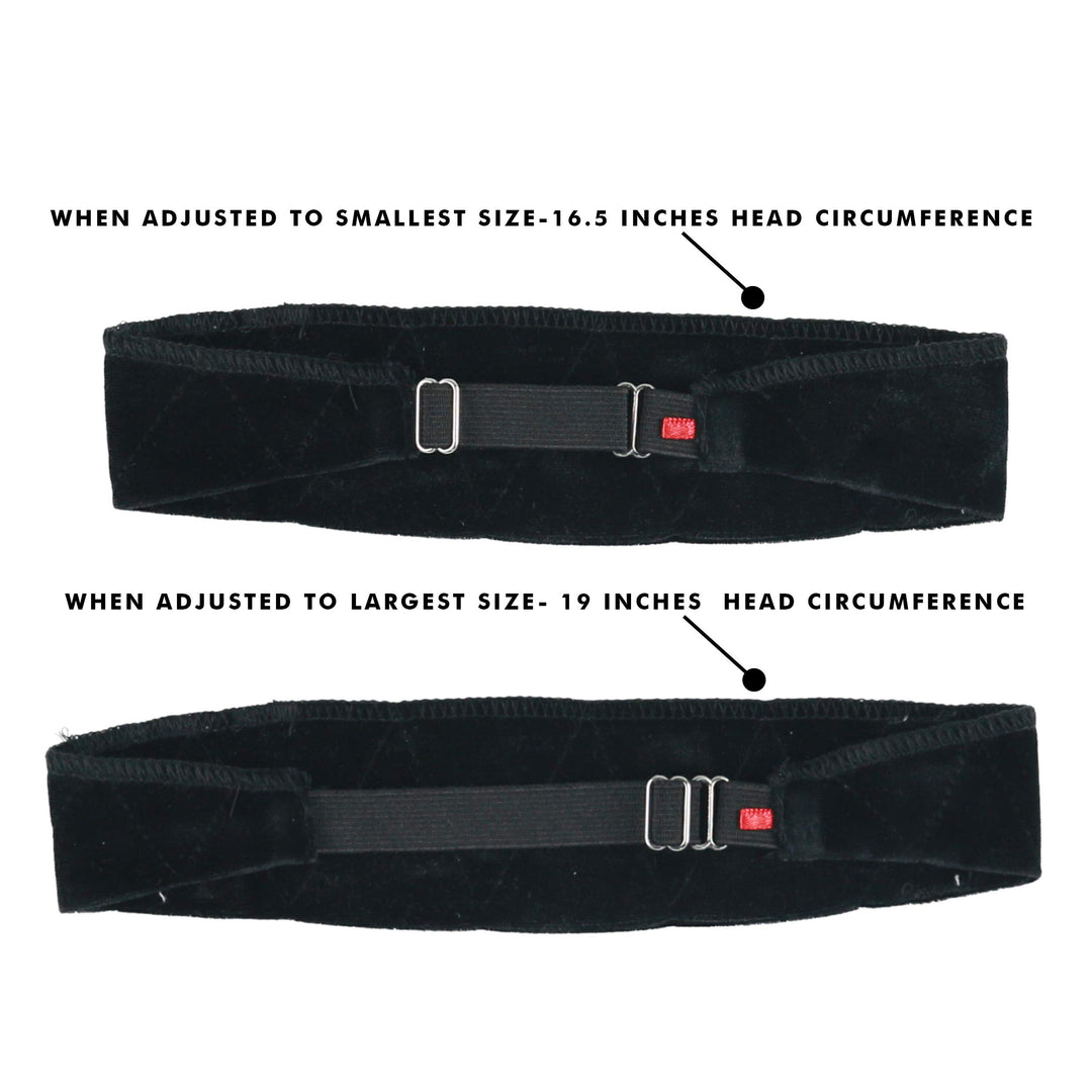 Wig Grip Headbands For Women- Adjustable To Custom Fit Your Head - Velvet Comfort - Wig Bands No Slip Breathable Lightweight Material For All Day Wear! Keep Wig Comfortably Secured