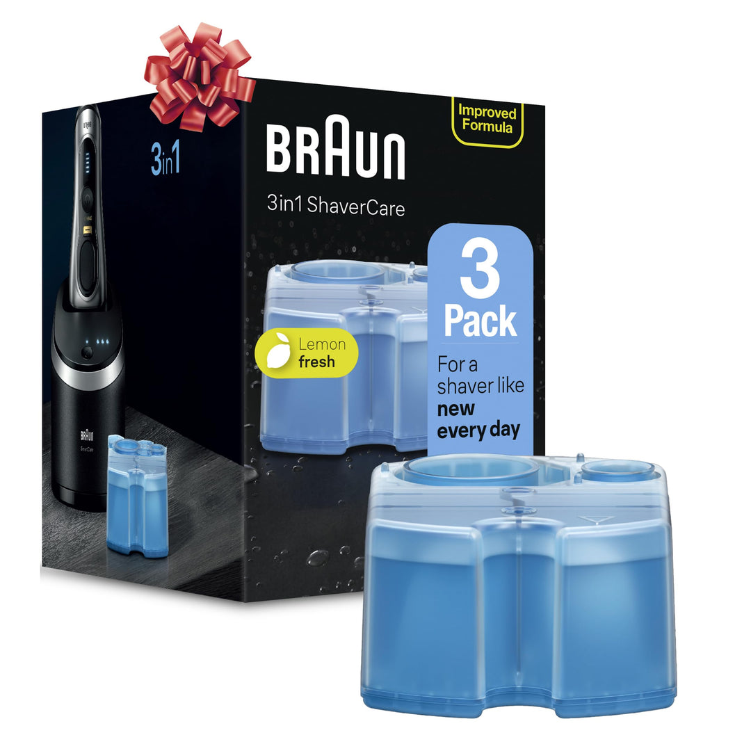 Clean & Renew Refill Cartridges CCR, Replacement Shaver Cleaner Solution for Clean&Charge Cleaning System, Pack of 3