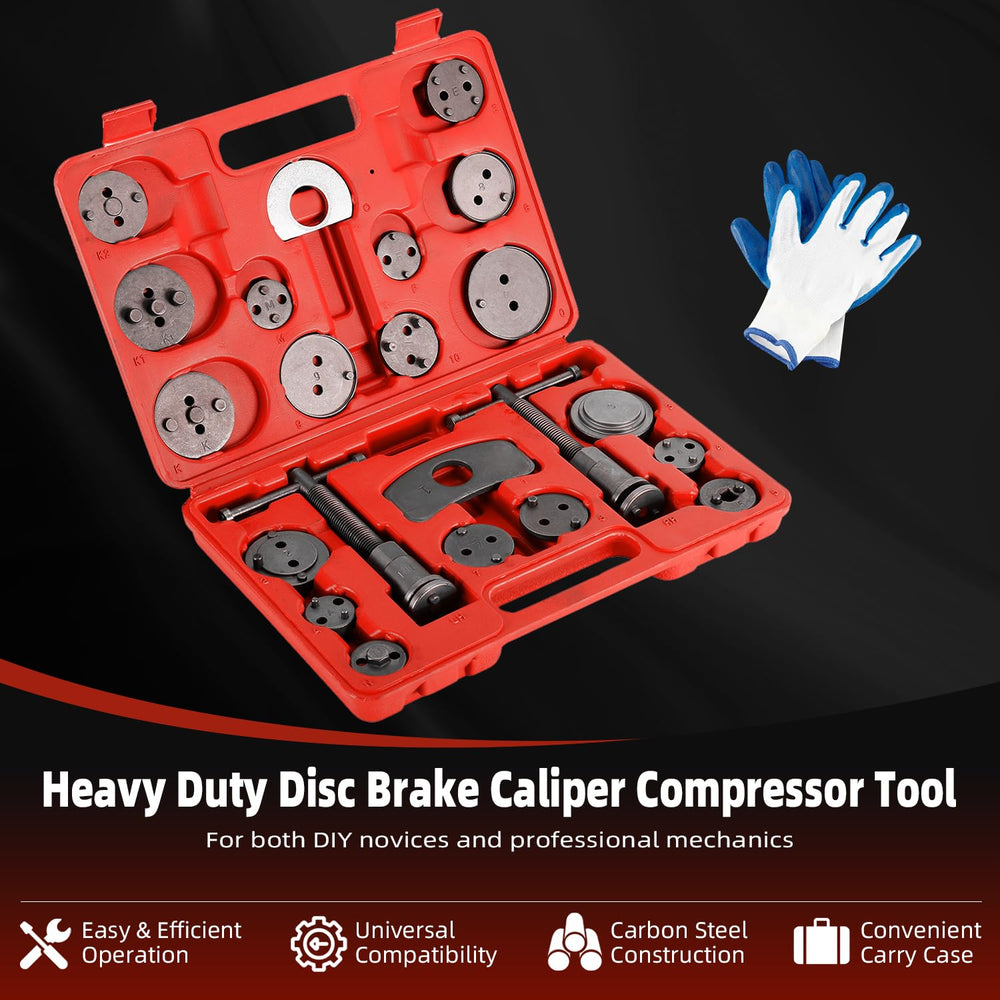 Disc Brake Caliper Compressor Wind Back Tool 24pc Professional Caliper Tool Set