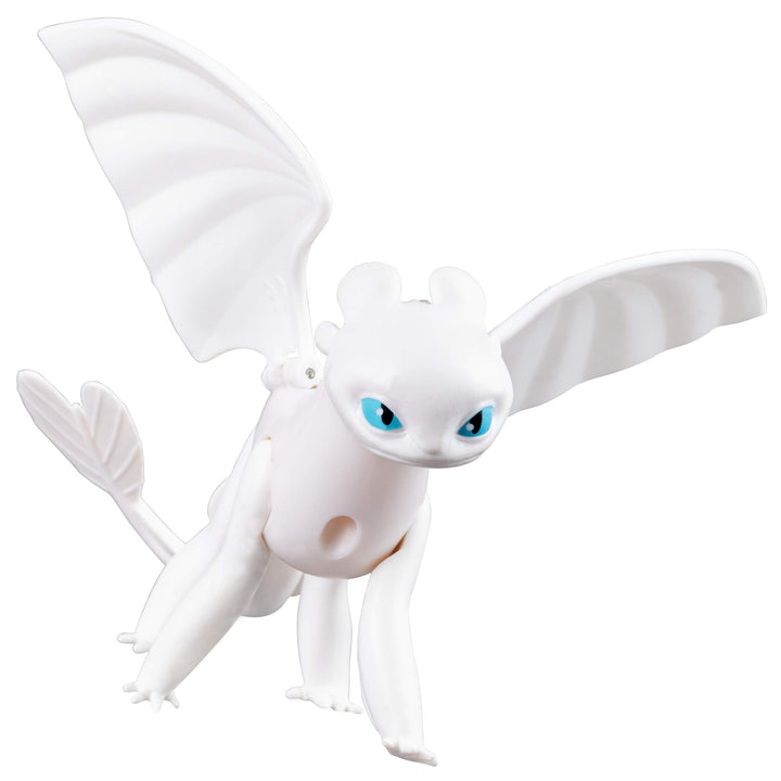 Dreamworks Dragons, Lightfury Dragon Figure with Moving Parts, for Kids Aged 4 & Up