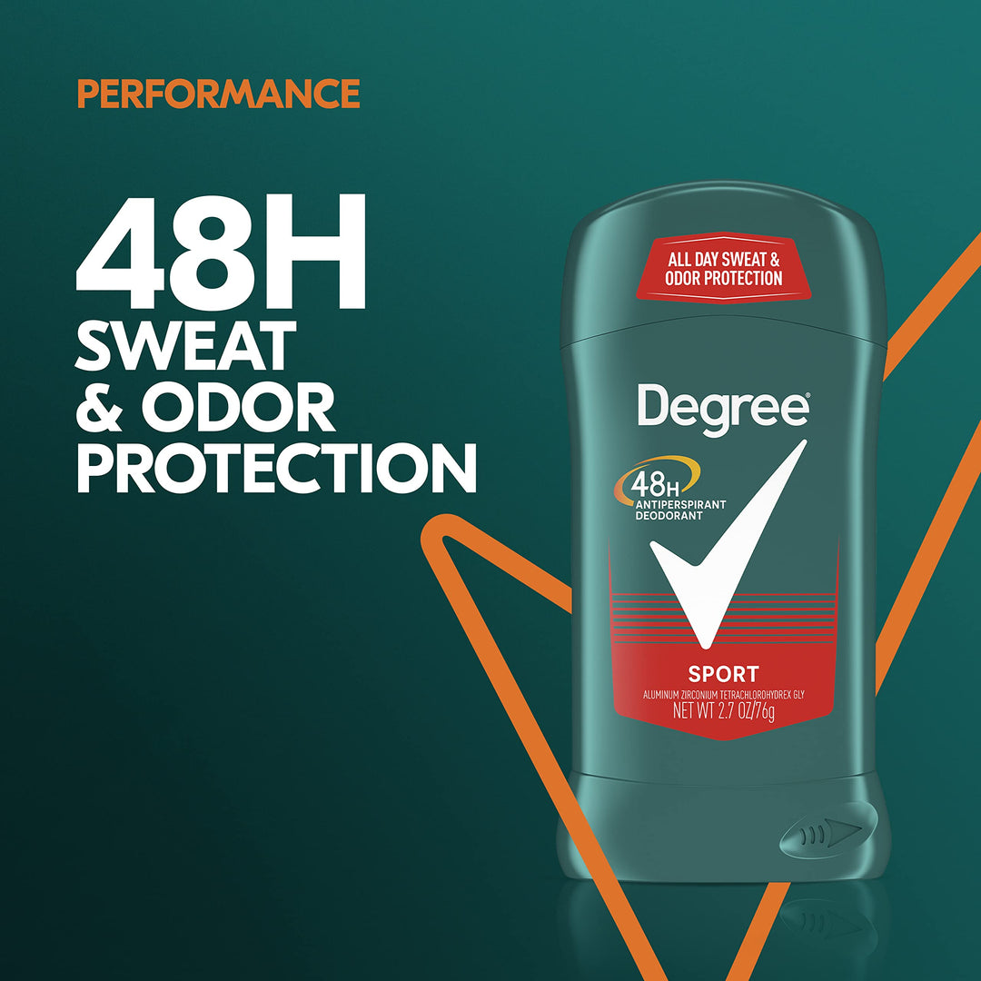Original Protection Antiperspirant Deodorant Sport Pack of 6 48-Hour Sweat and Odor Protection Antiperspirant For Men 2.7 oz