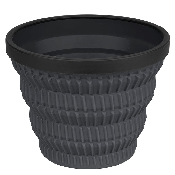 X-Series Collapsible Silicone Cool Grip Camping Drinkware, Mug (16 oz), Charcoal