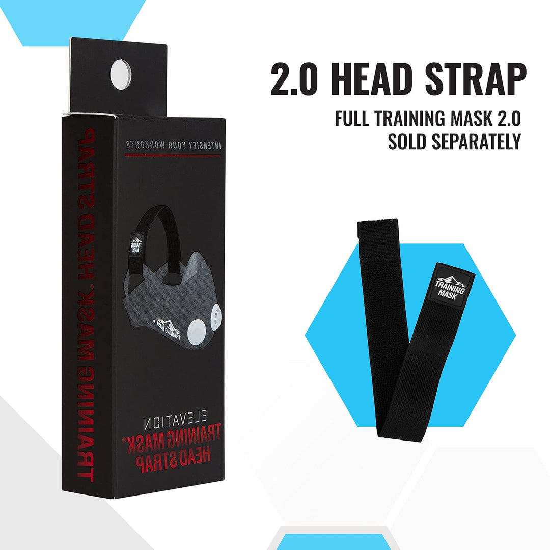 Training Mask - Masks Straps for Training Mask 2.0, Mask Extender Strap Only, Adjustable Band for Running Breathing Mask, Black
