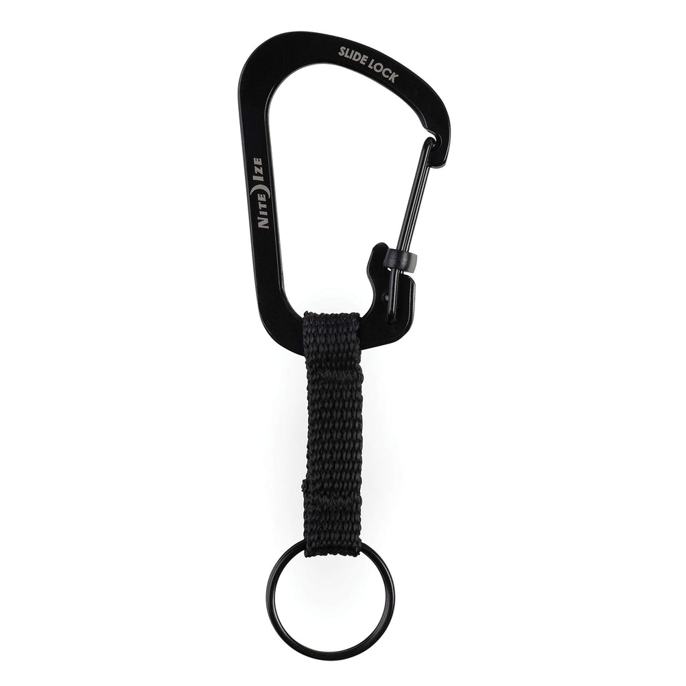 CSLW3-01-R6 SlideLock Ring, Aluminum Locking Carabiner Key, #3-25lb Capacity, Stainless