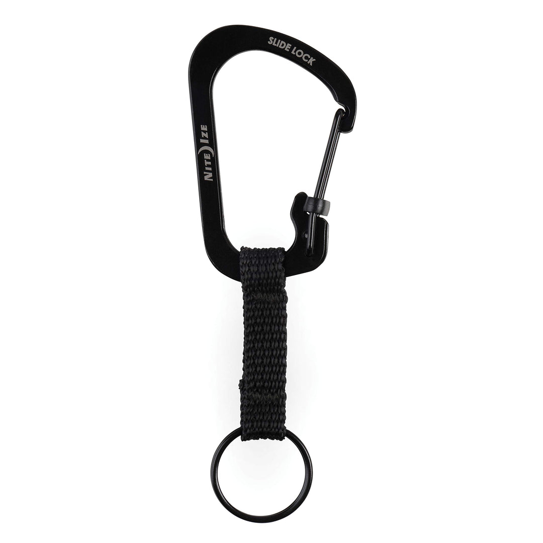 CSLW3-01-R6 SlideLock Ring, Aluminum Locking Carabiner Key, #3-25lb Capacity, Stainless