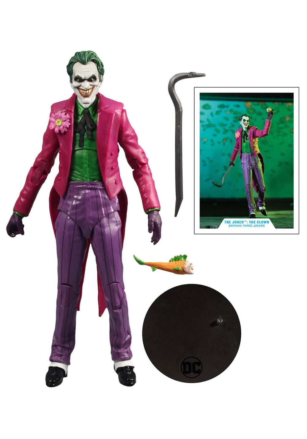 DC Multiverse The Joker: The Clown from Batman: Three Jokers 7 Action Figure with Accessories