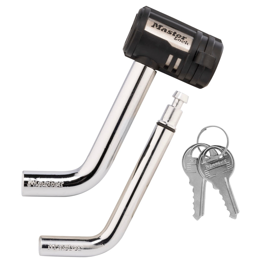 Receiver Lock, 1/2 in. and 5/8 in. Swivel Head, Weather Resistant Trailer Coupler Locking Hitch Pin with Keys for Protecting Trailers, RVs, 2866DAT