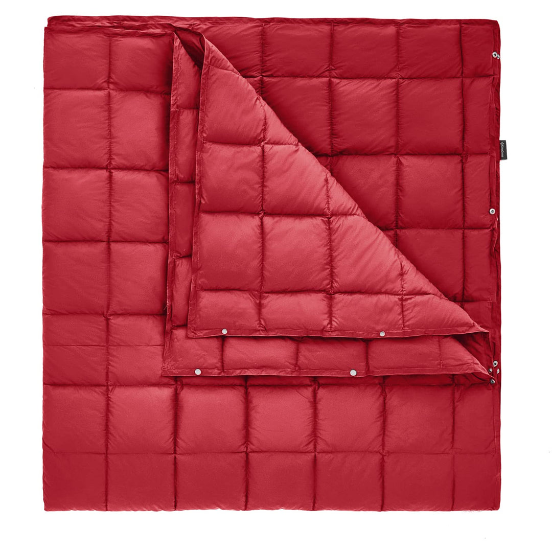 Camping Blanket Lightweight, Multifunctional Warm Puffy Outdoor Blanket with Snap Button, Water Repellent, Packable, for Travel, Airplane, Hiking, Picnic