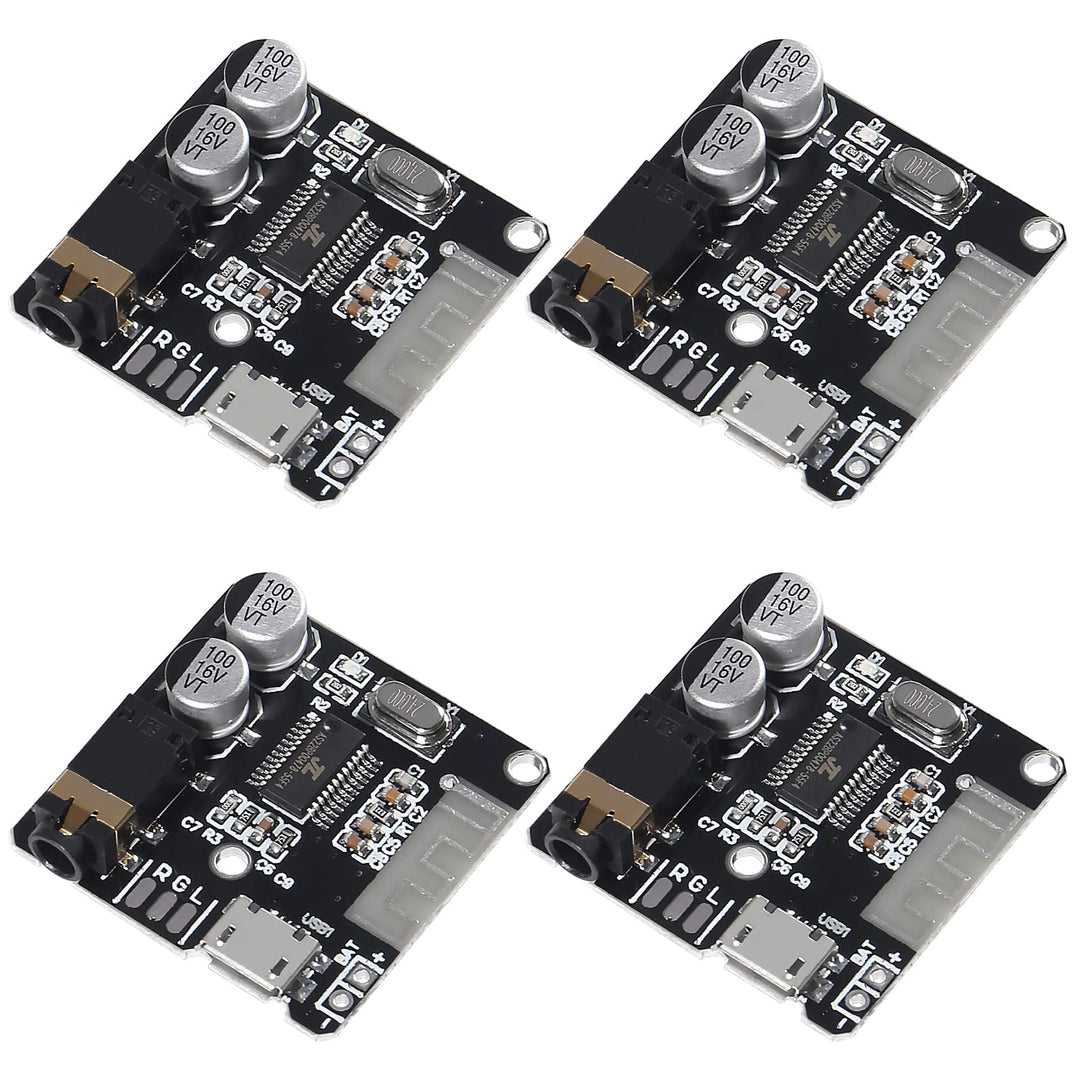 4Pcs Bluetooth Audio Receiver Board VHM-314 Bluetooth 5.0 MP3 Lossless Decoder Board Wireless Stereo Music Module 3.7-5V