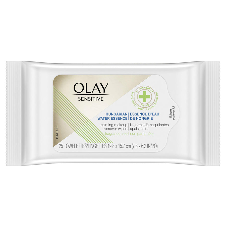 Sensitive Calming Make-Up Remover Wipes 25 Count Towelettes