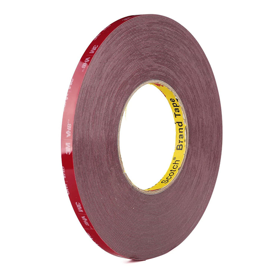 Double Sided Mounting Tape 0.39 x 63.6 Ft 5608 Strong Adhesive Heavy Duty Waterproof Foam Tape Gray Color for LED Strip Light Office Home Car Deco(5608C)