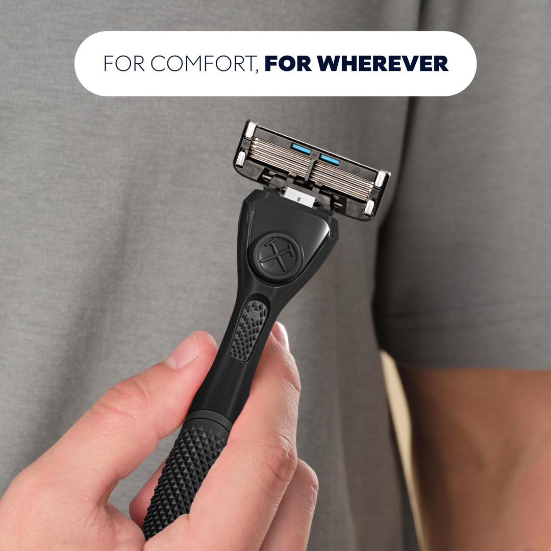| 4 Blade Razor Refills (12 Pack) | Swift Rinse Blades for Longer and Thicker Hair
