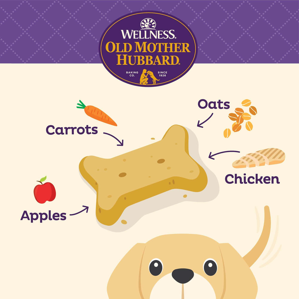 Wellness Puppy Dog Biscuits, Natural, Training Treats for Puppies, Oatmeal & Chicken Flavor, Mini Size, (20 Ounce Bag)