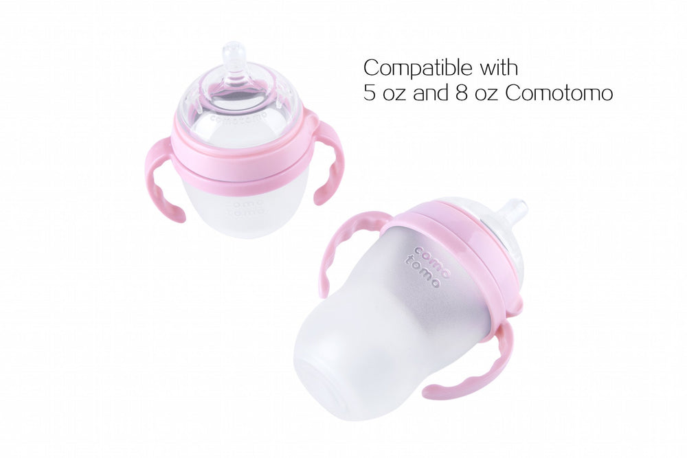 Compatible Bottle Handle for Comotomo, (Pack of 3, Pink)