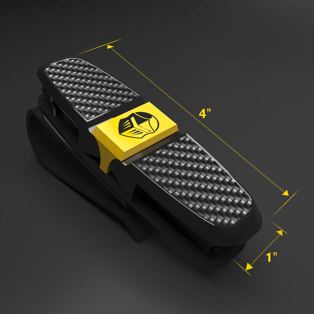 Sunglass Holder for Car Visor - Universal Sunglasses Clip Eyeglasses Mount Double Ends Glasses/Ticket/Card Organizer