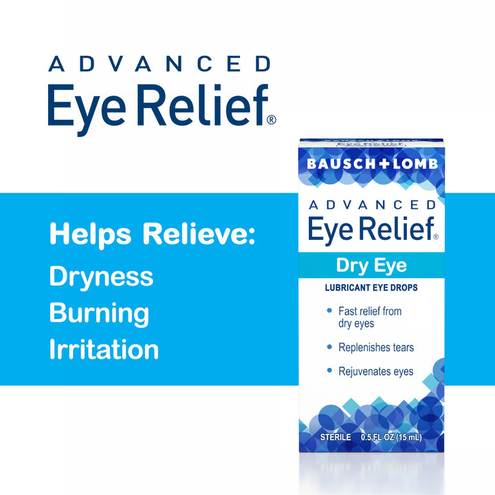 Bausch & Lomb Advanced Eye Relief Rejuvenation Lubricant Eye Drops, 1-Ounce