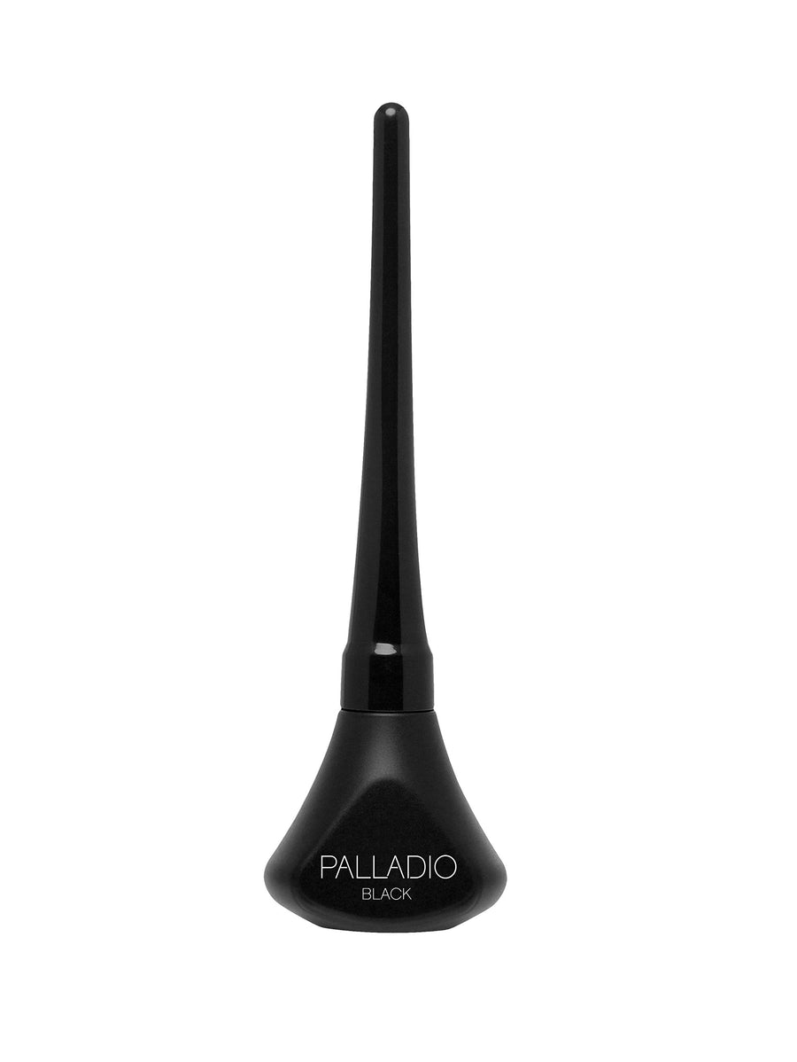 Liquid Eyeliner, Highly Pigmented and Waterproof Eyeliner, For Intense Eye Definition, Smear-proof Eyeliner Liquid, Includes Easy Grip Wand and Felt Tip Eyeliner Applicator, Black