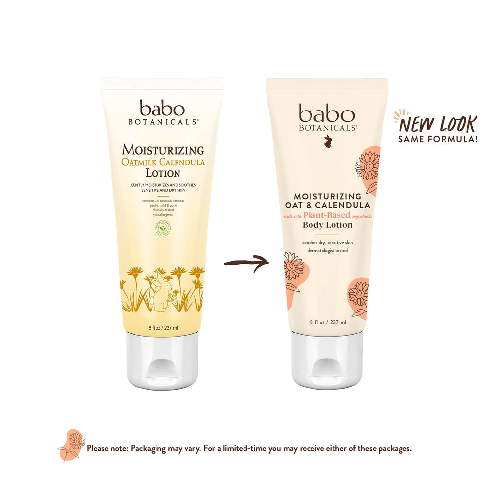 Moisturizing Oat & Calendula Body Lotion - For Dry or Sensitive Skin - For all ages - Vegan - Lightly Scented