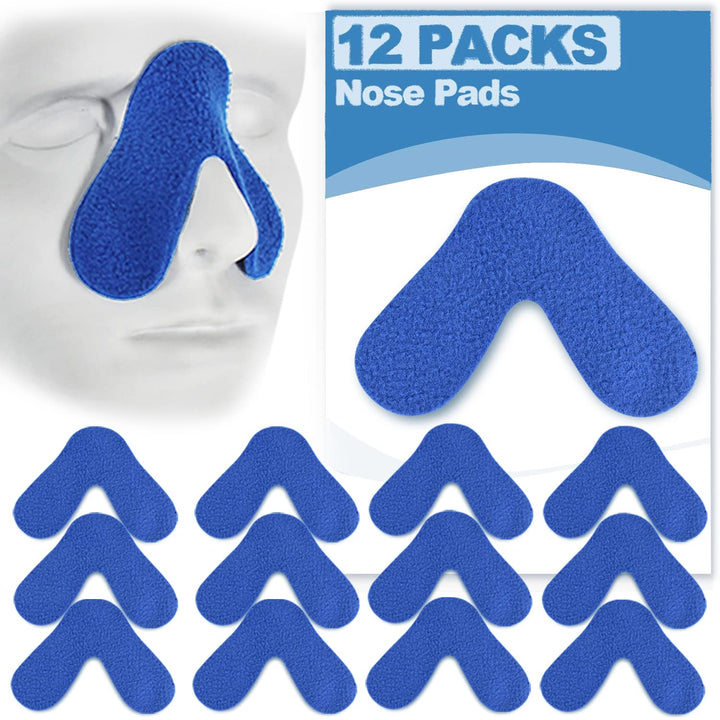 12 Pack Nose Pads- Comfort Nose Pad for Avoiding Leaks, Red Mark, Pressure on Nose Bridge, Can Be Trimmed, Great Value Supplies