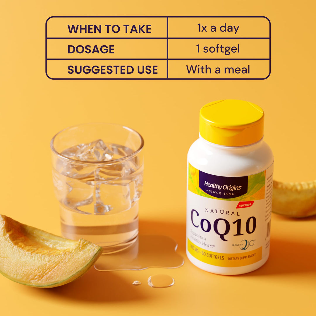CoQ10 (Kaneka Q10), 300 mg - Heart Health & Energy Supplement - Gluten-Free & Non-GMO Supplements - 150 Softgels