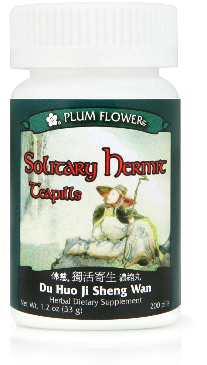 3 Pack of Solitary Hermit Teapills, Du Huo Ji Sheng Wan, 3 x 200 Pills