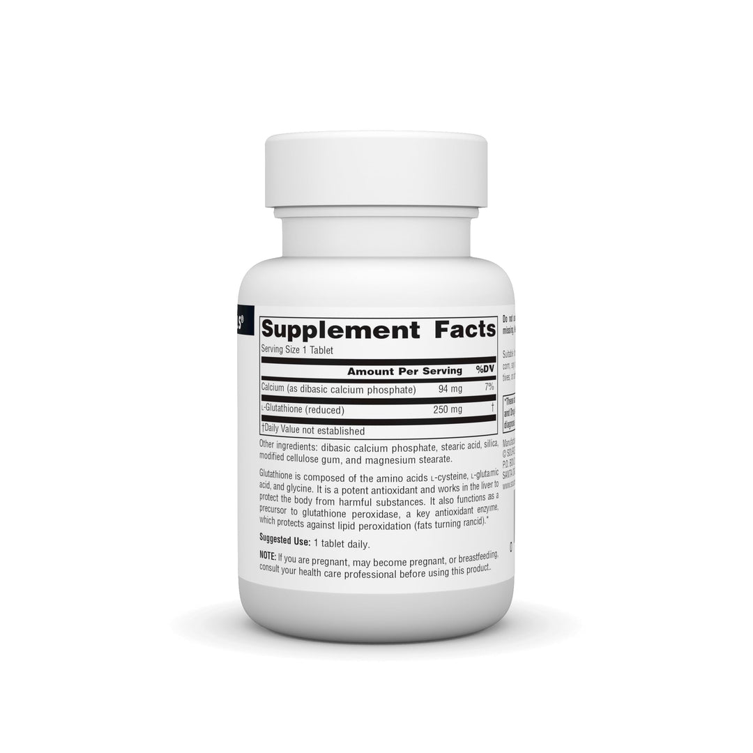 Glutathione, Supplement for Liver Support, 250mg - 60 Tablets
