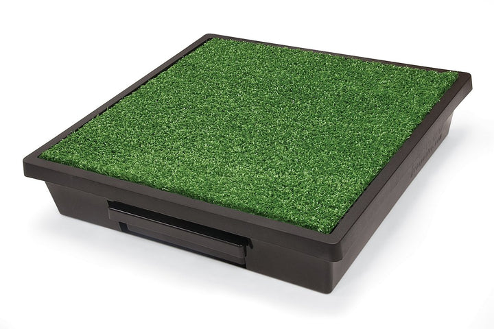 Pet Loo Portable Dog Potty - Pet Toilet Alternative for Puppy Pads - Medium - Perfect for House Training - Easy-to-Clean Grass Mat