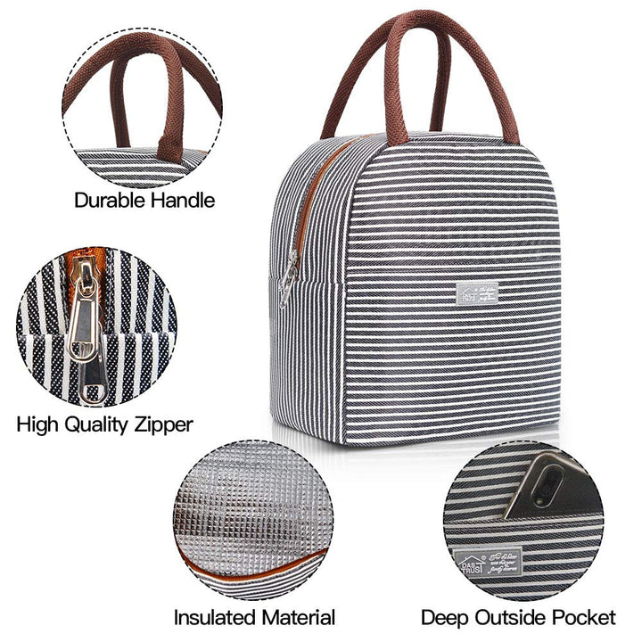 Reusable Lunch Bags for Women Insulated Lunch Box Lunch Bag Women Leakproof Cooler Bag Lunch Container Meal Prep Womens Lunchbox for Men Lunch Tote Bag Lunchboxes Thermal Lunch Box