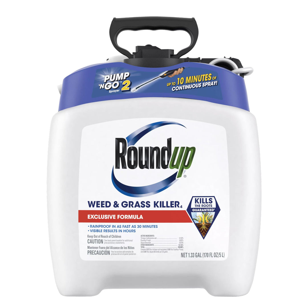 Weed and Grass Killer4 with Pump 'N Go 2 Sprayer, Use in and Around Flower Beds, Trees & More, 1.33 gal.