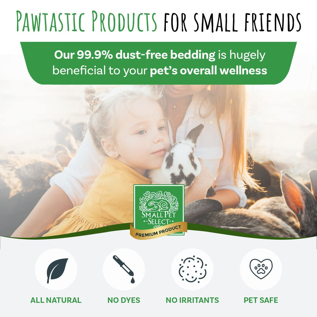 Premium Natural Aspen Bedding, Animal Bedding for Small Indoor and Outdoor Pets, Made in The USA, Jumbo Size 282 L (2 Pack, 141 L Each)