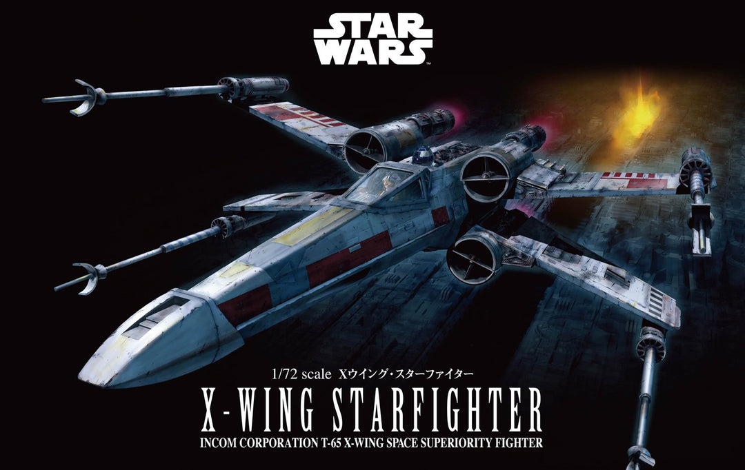 STAR WARS Bandai Hobby Star Wars 1/72 X-Wing Star Fighter Building Kit, Multi, 8 (BAN191406)