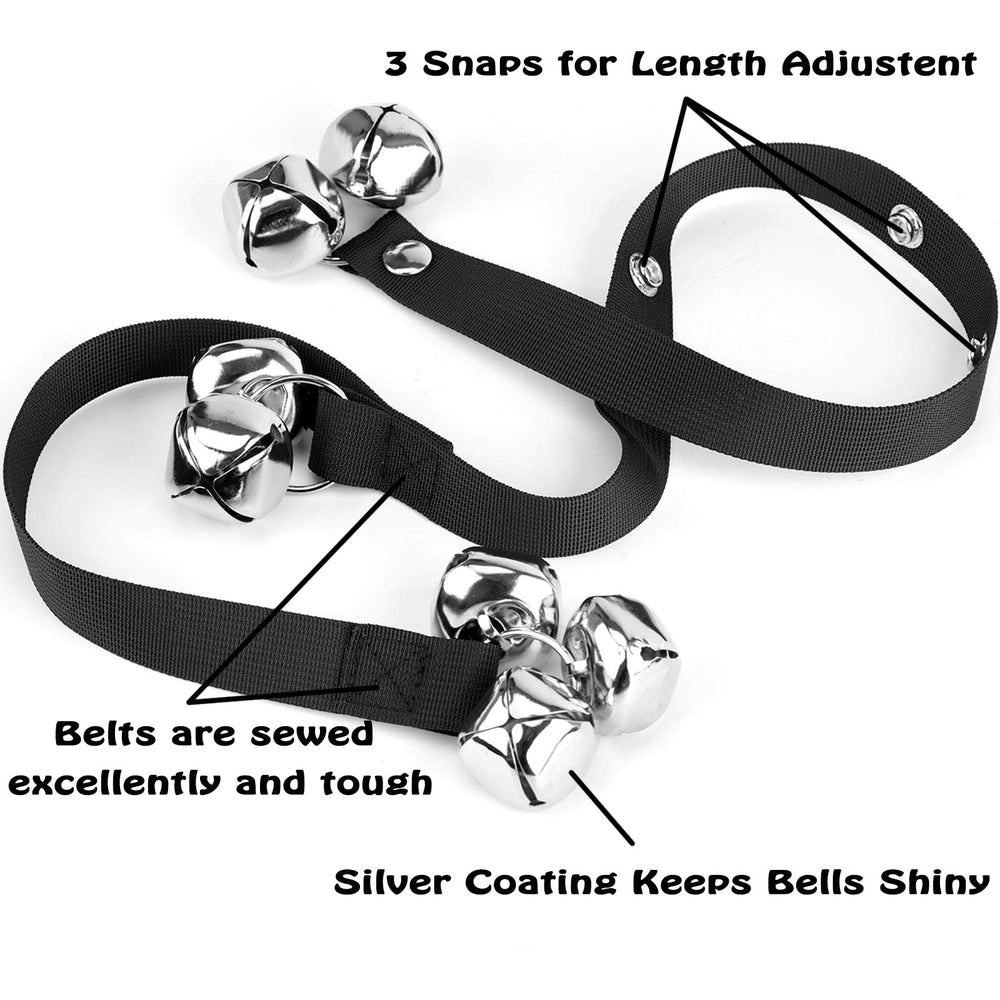 Upgraded Puppy Bells Dog Doorbells for Door Knob/Potty Training/Go Outside-Dog Bells for Puppies Dogs Doggy Doggie Pooch Pet Cat for Dog Lovers-Premium Quality-3 Snaps for Length Adjustment